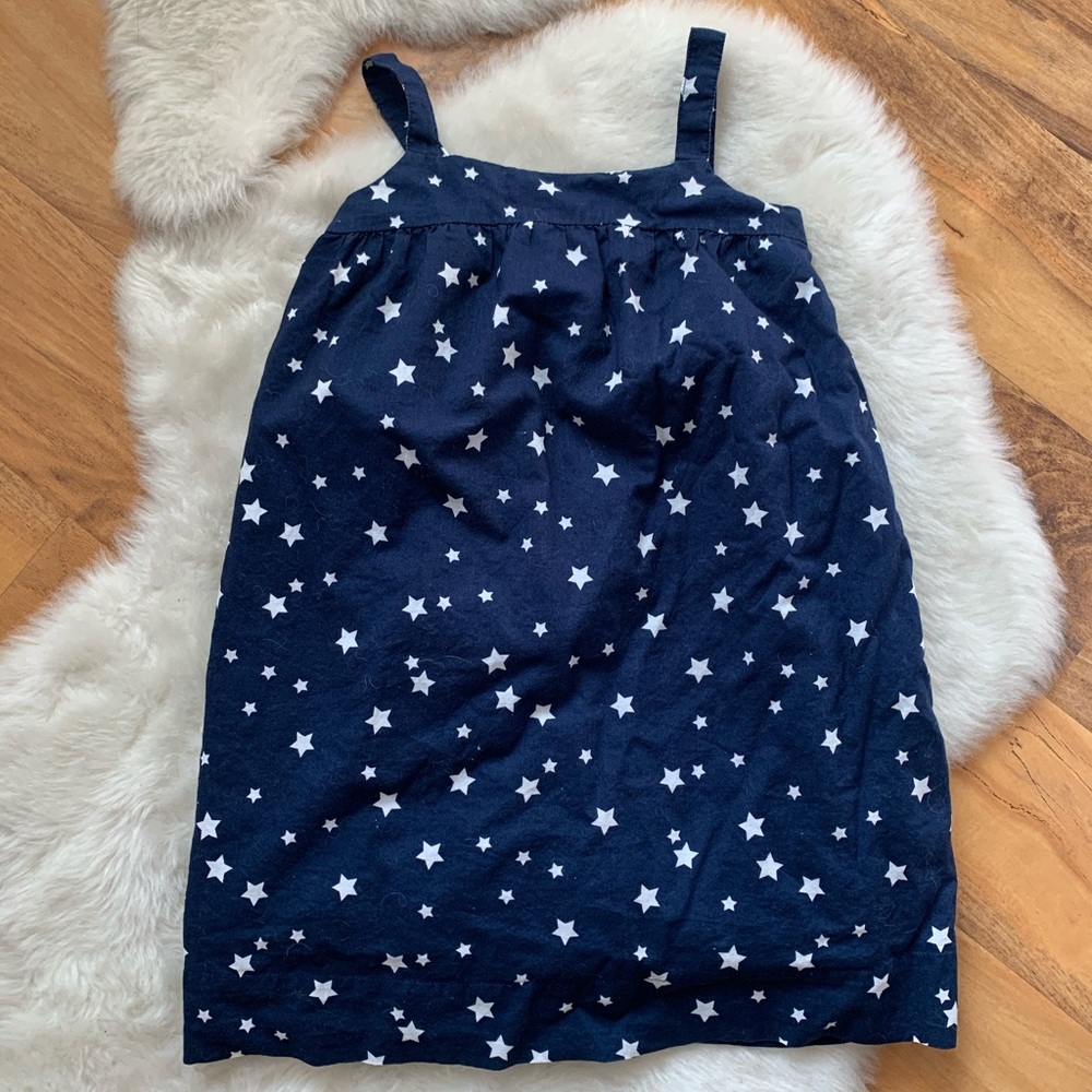 Gap Kids Girls Star Navy Blue Dress Size Small